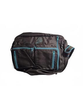 Sasson Oo-La-La Messenger Bag Black | Teal - Vintage - Nylon Travel Luggage
